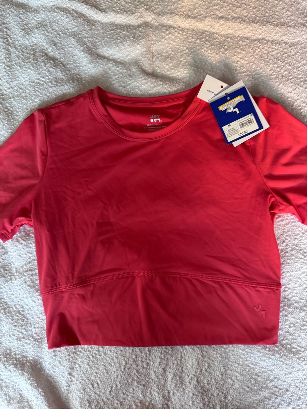 Women's Pink Performance Crop Top